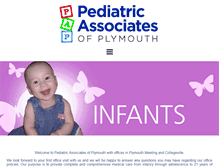 Tablet Screenshot of pediatricassociatesofplymouth.com